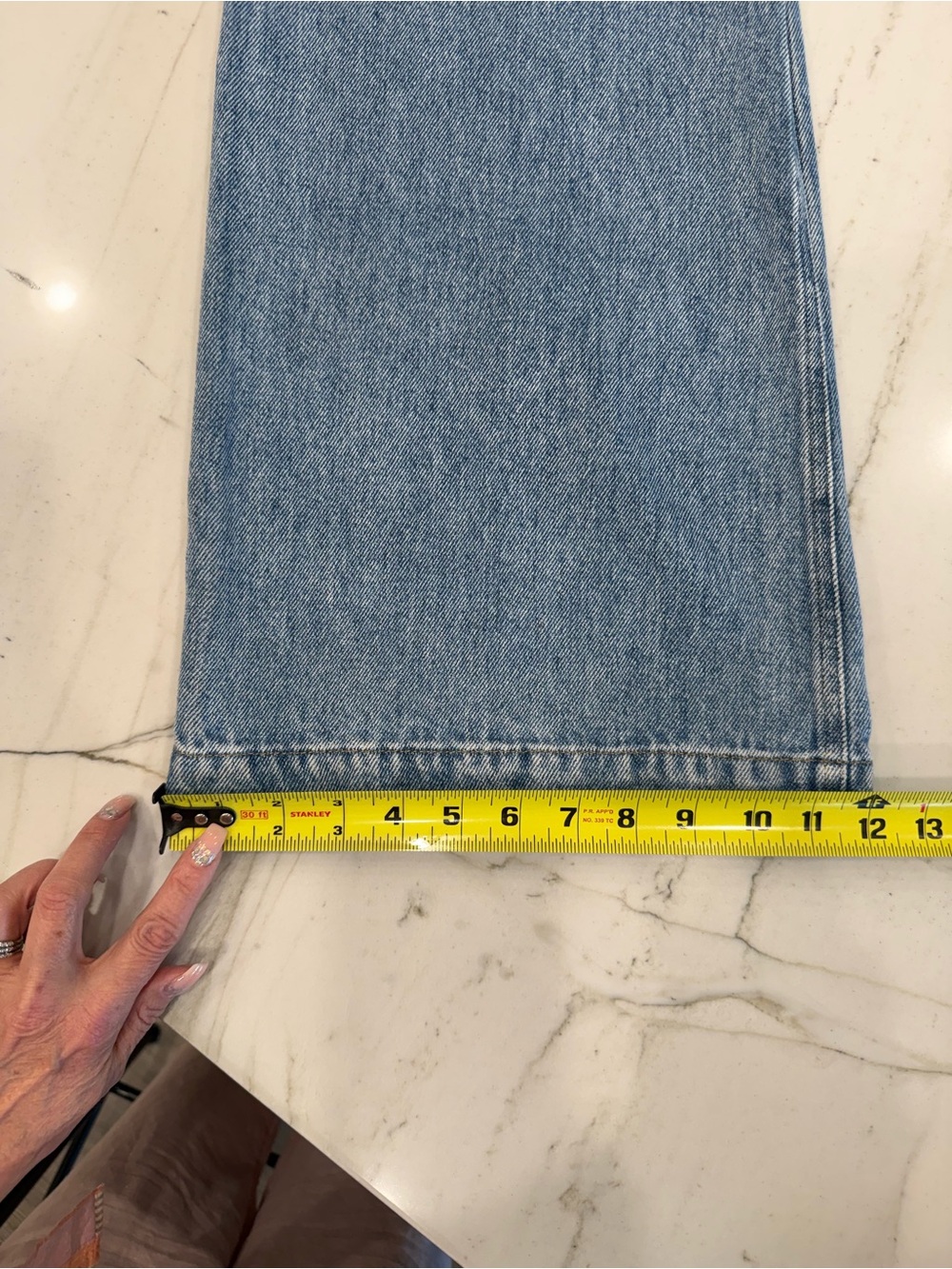 7 For All Mankind Light Blue Modern Dojo Trouser Jeans - Picture 9 of 9